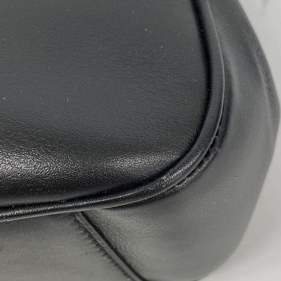 Gucci Shoulder Bag 90643 Leather Black Gold Hardware Women - Picture 10 of 10